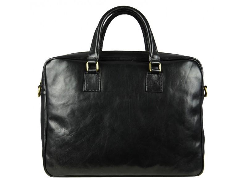 Black Leather Laptop Bag With Shoulder Strap - The Little Prince ...