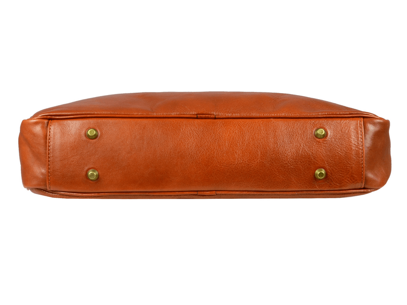 Orange Leather Laptop Bag With Shoulder Strap The Little Prince