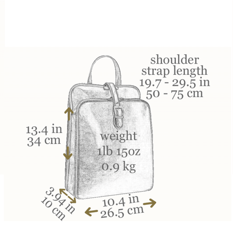 Leather Backpack / Shoulder Bag - Clarissa - Domini Leather