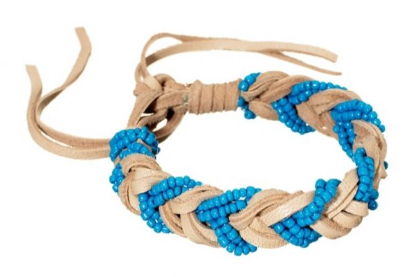 Braided Leather Wrap Bracelet