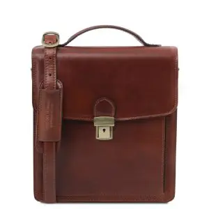 David Leather Crossbody Bag - Small Size