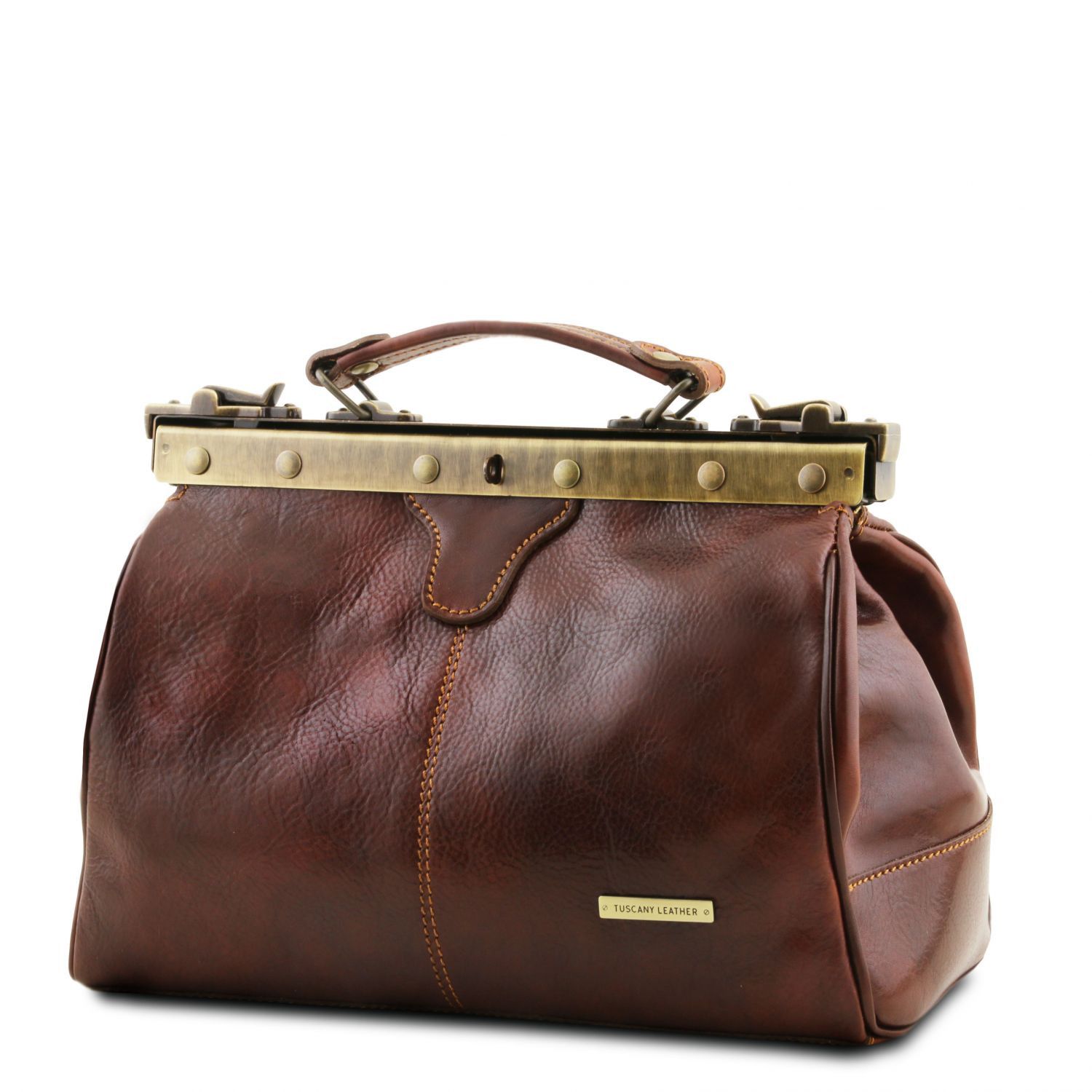 Leather Doctor Gladstone Bag - Michelangelo - Domini Leather