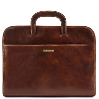 Document Leather Briefcase - Sorrento
