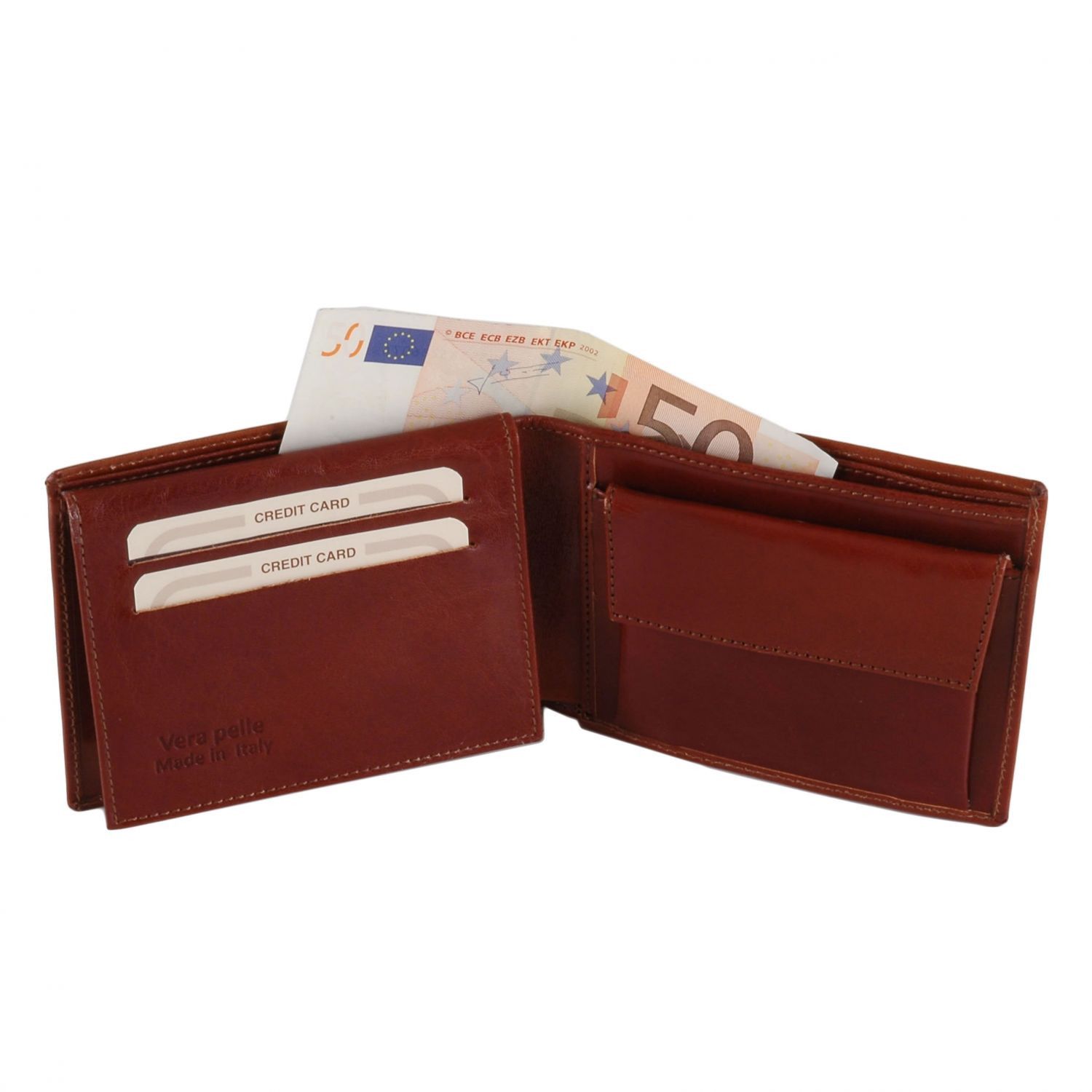 Leather Trifold Wallet - Grillon