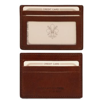 Exclusive Leather Credit - Business Card Holder - Ceillac - Brown