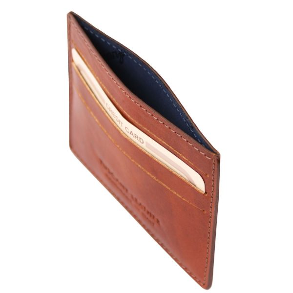 Leather Credit Card Pocket Wallet - Mison - Domini Leather