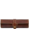 Exclusive Leather Pen Holder - Brown