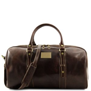 Exclusive Leather Weekender Travel Bag - Small Size - Francoforte