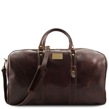 Exclusive Leather Weekender Travel Bag – Large size – Francoforte