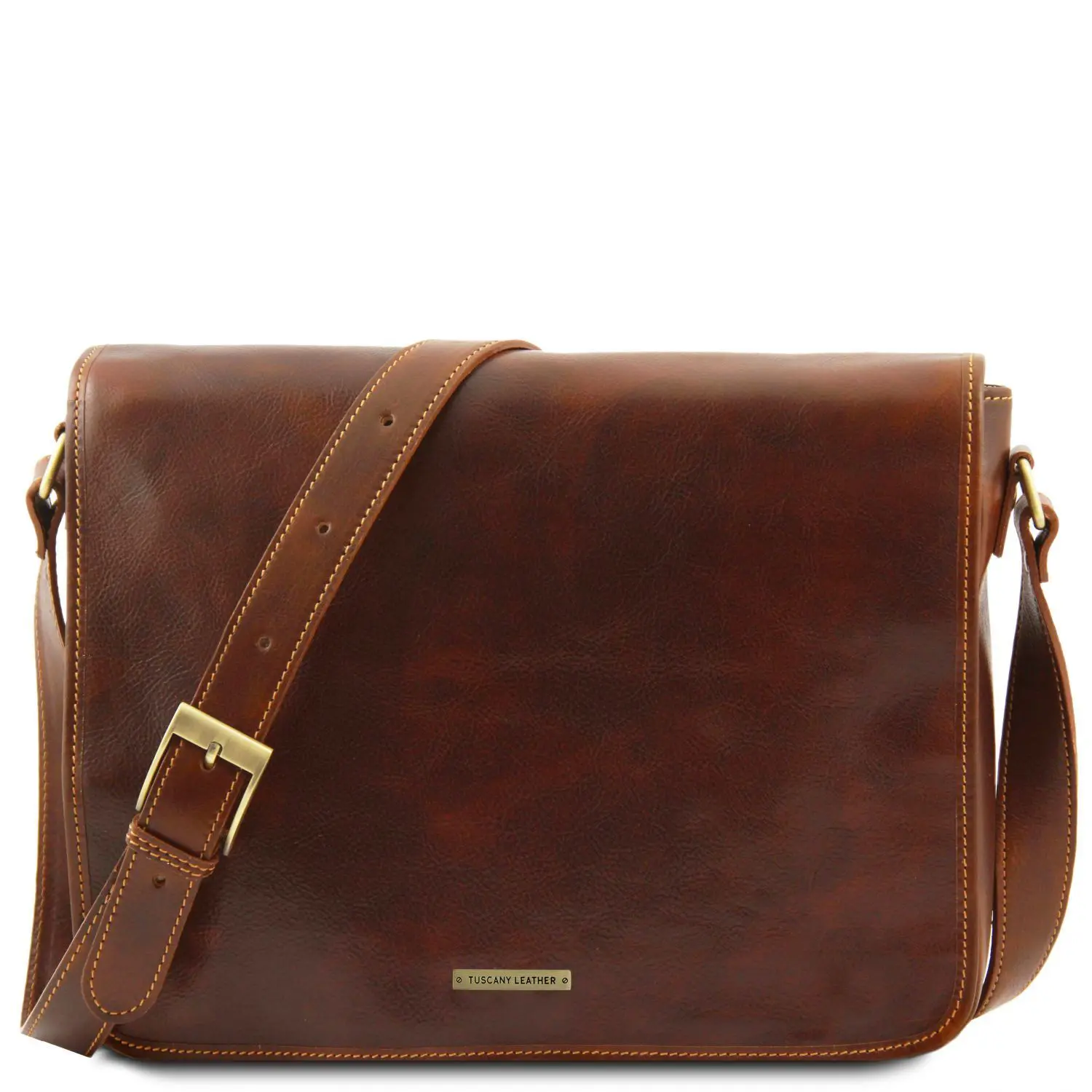 Freestyle Leather Messenger Bag - Double Trouble