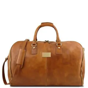 Garment Travel Leather Duffle Bag - Antigua