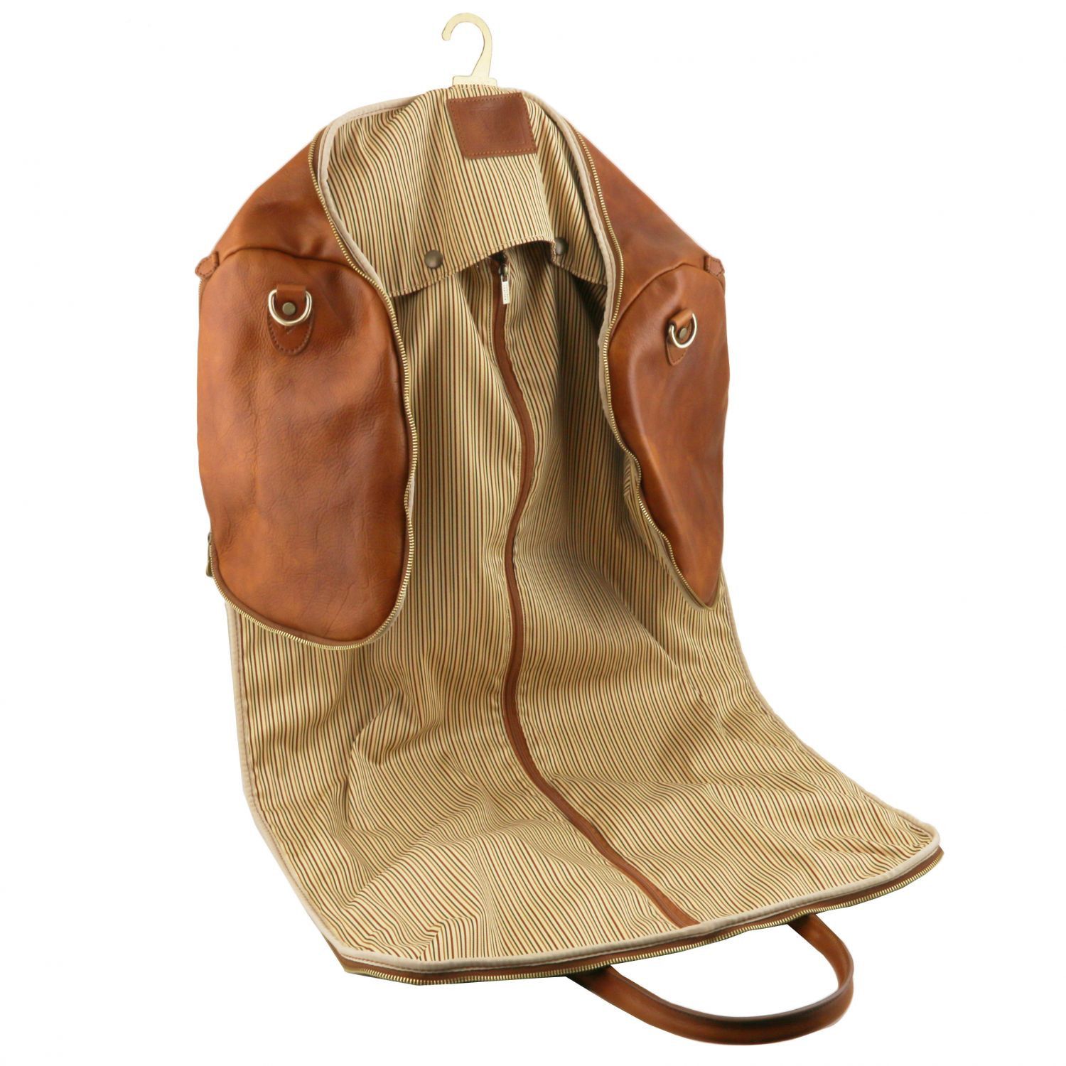 Leather Garment Duffle Bag