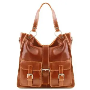 Lady Leather Bag - Melissa - Honey
