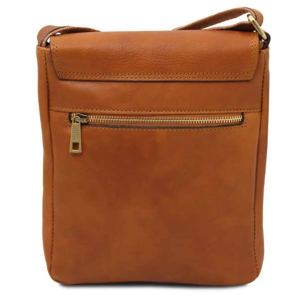 Crossbody taske i læder med lynlås foran til mænd - John - Image 3