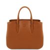 Leather Handbag - Camelia