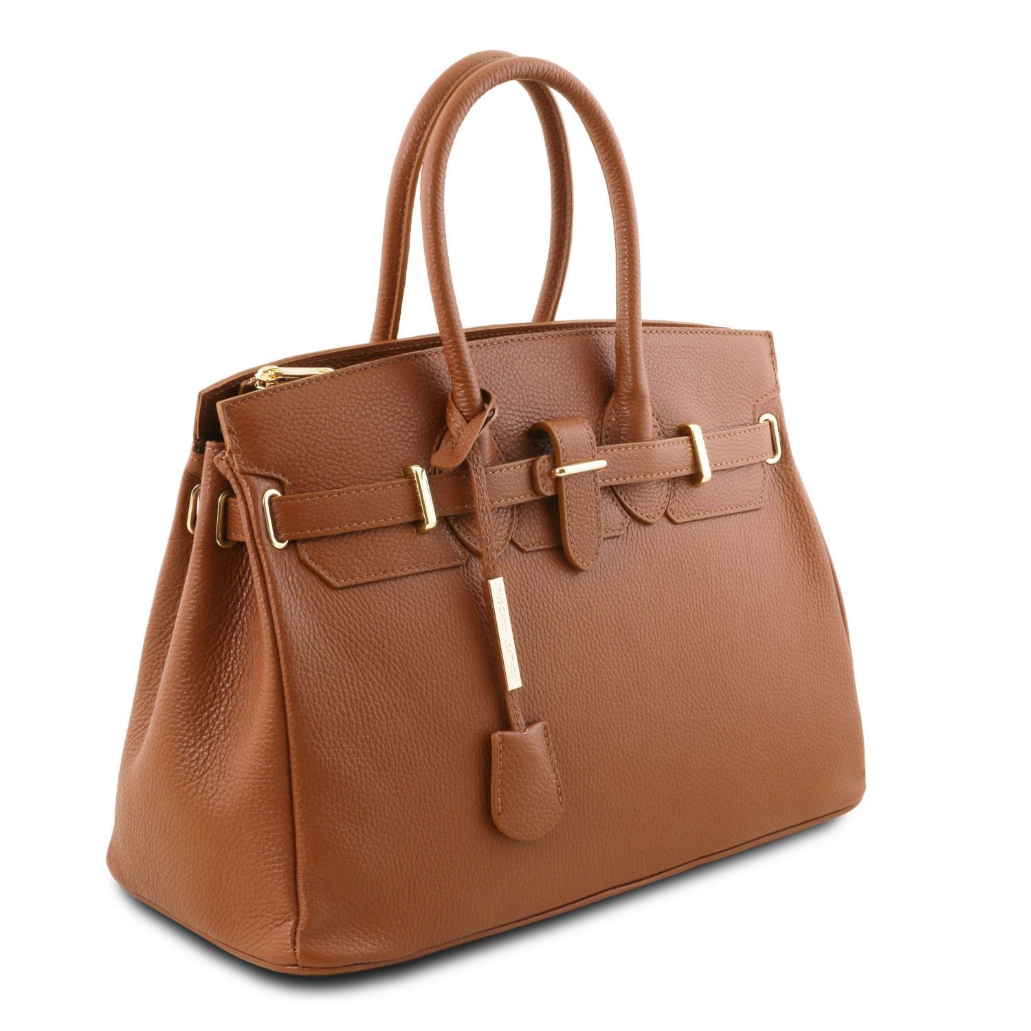 NICOLE & DORIS Dames Handtas - Elegante Krokodil PU Leder Schoudertas Shopper Bruin L