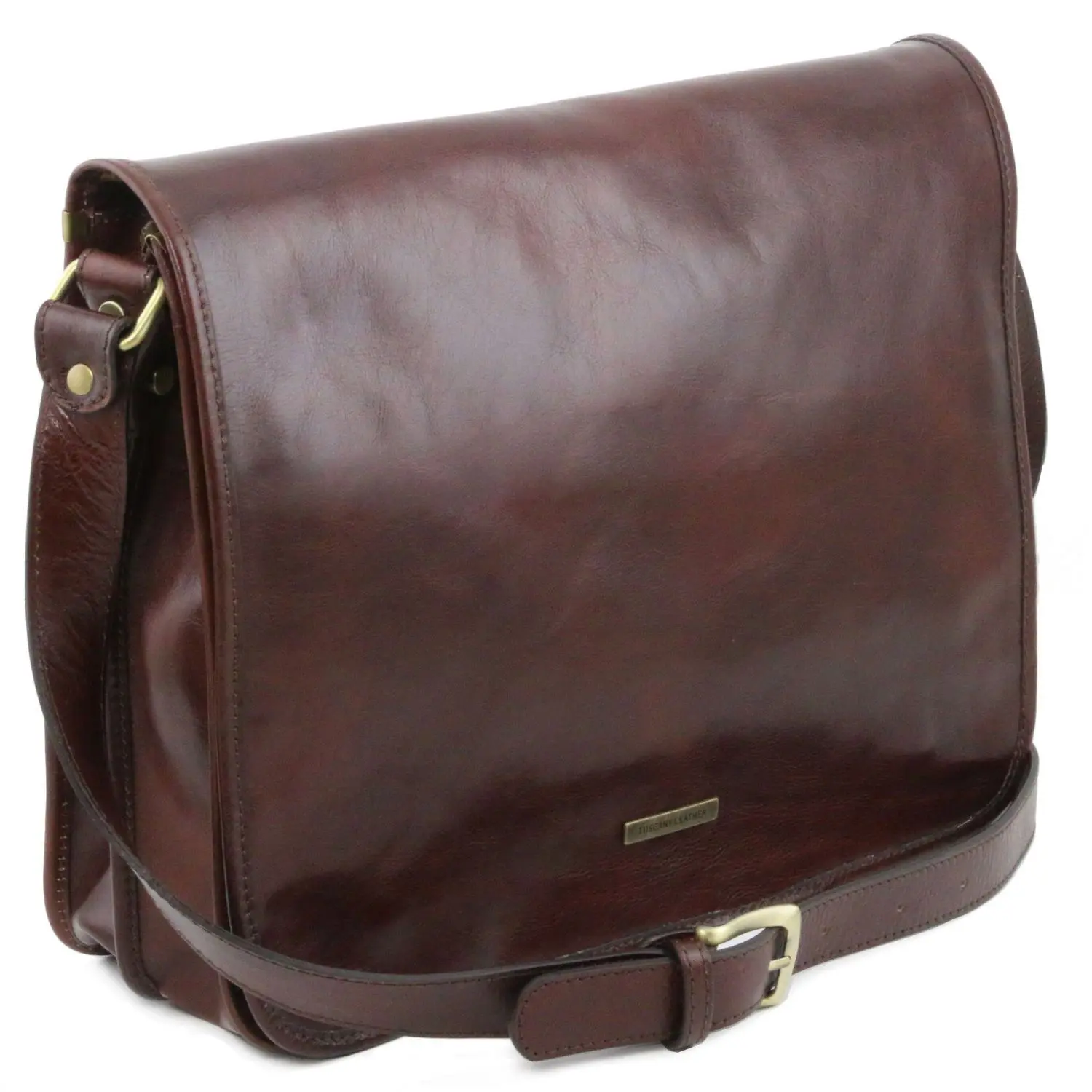 Leather Messenger Shoulder Bag - Mr. Messenger - Domini Leather