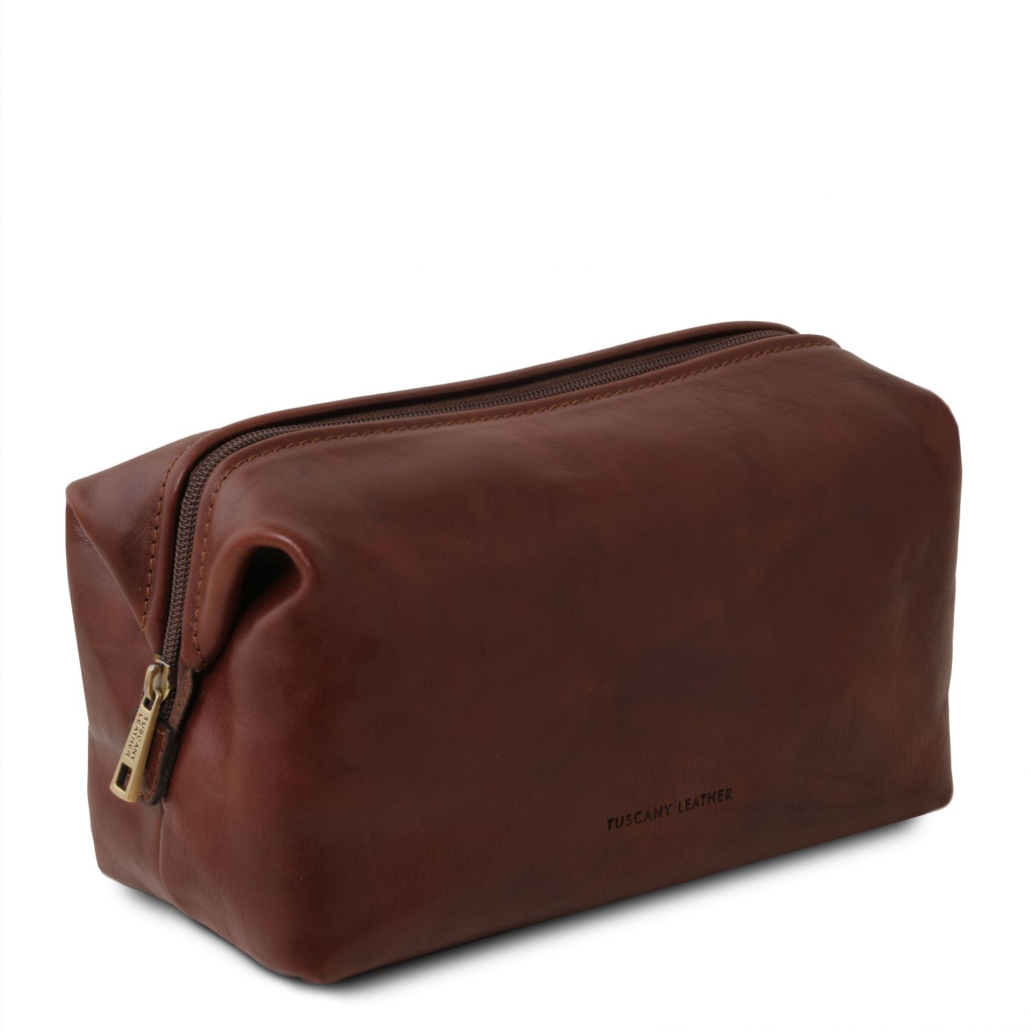Leather Toiletry Bag - Large Size - Smarty - Domini Leather