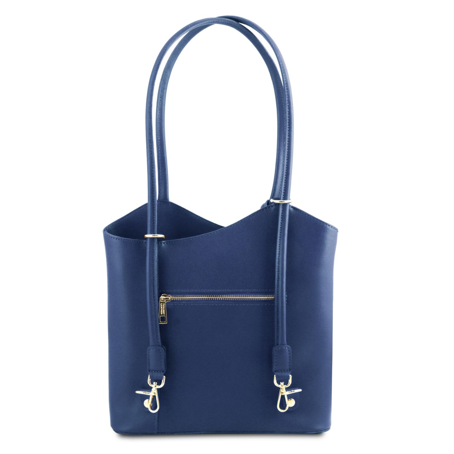 Grey Saffiano Convertible Handbag