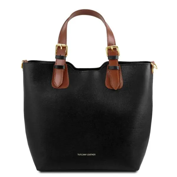 Saffiano Leather Tote Handbag - Lucy