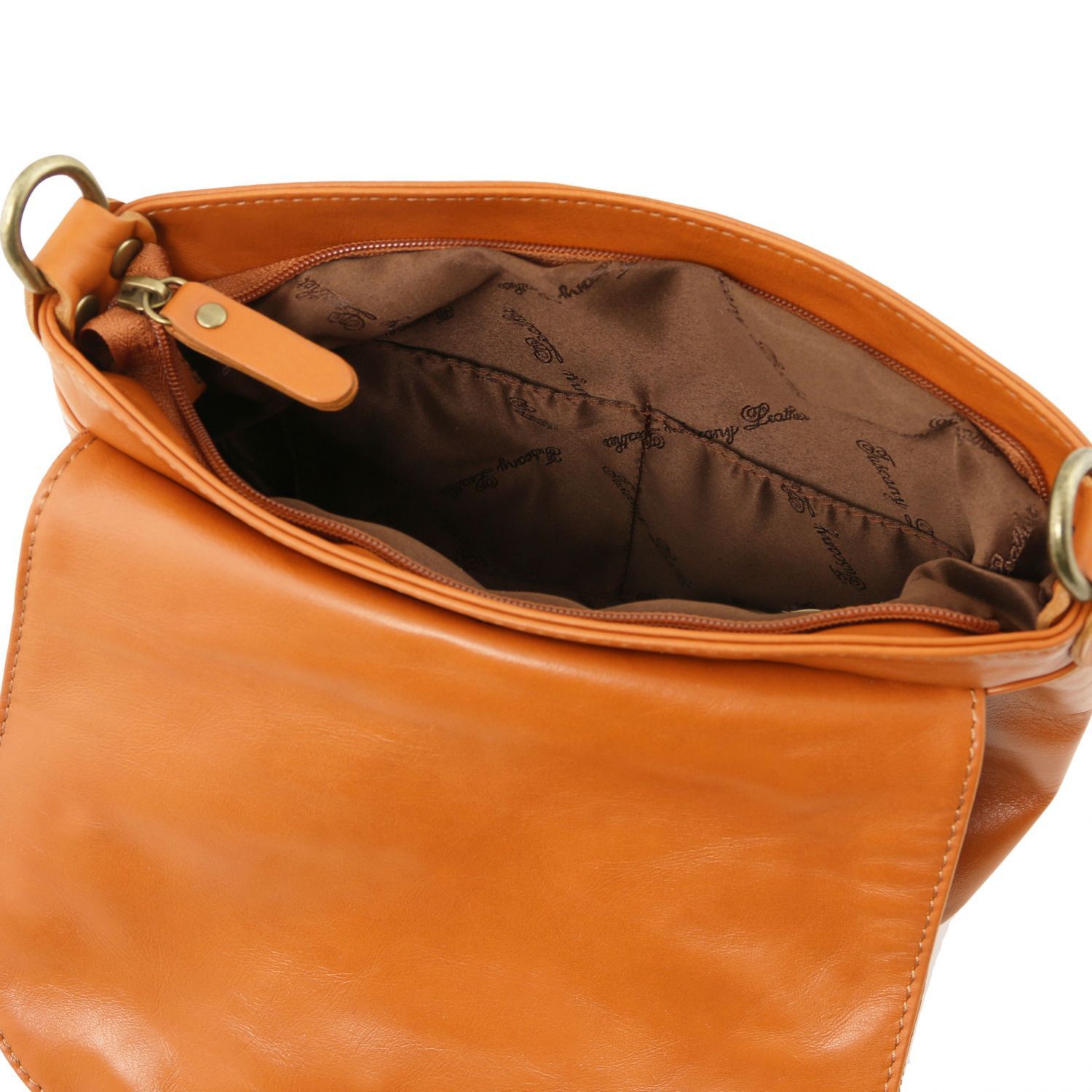 Dama Soft Midi leather bag with shoulder strap