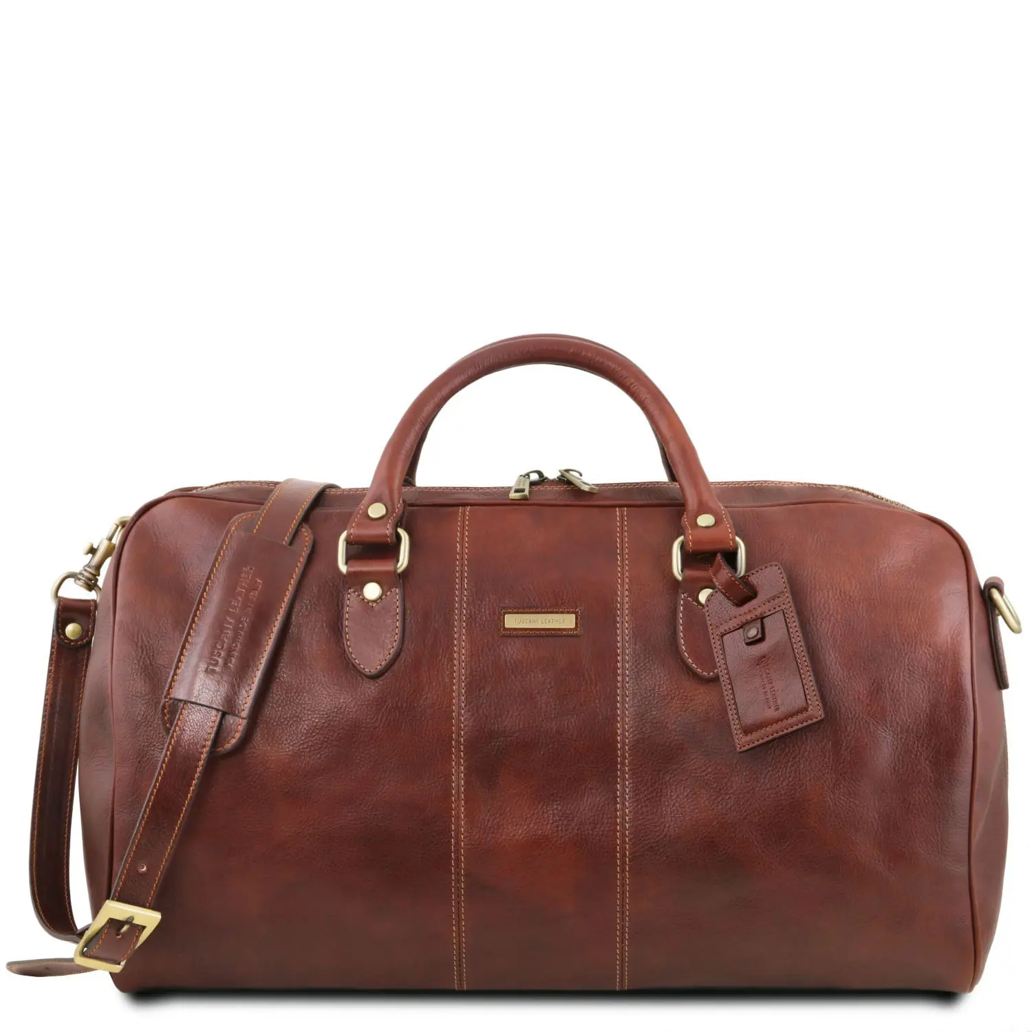 Travel Leather Duffle Bag - Large Size - Lisbon
