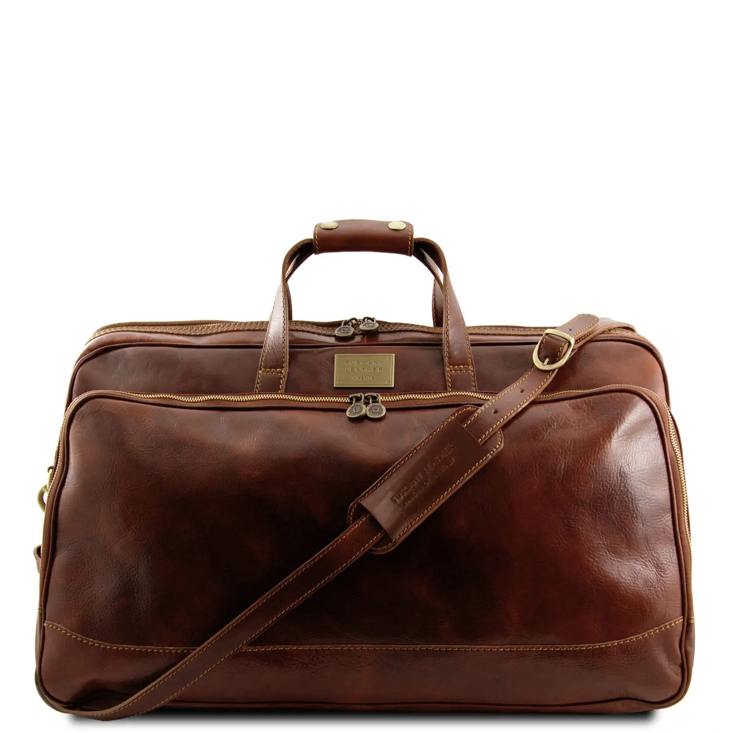 Leather Duffle Bag - Small Size - Bora Bora - Domini Leather