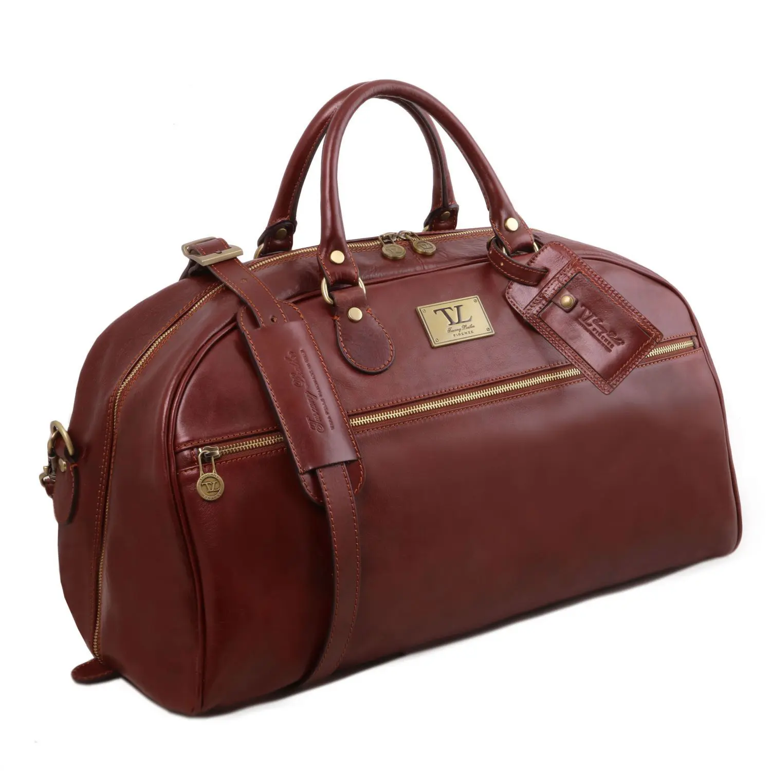 Leather Duffle Bag - Large Size - Hostun - Domini Leather
