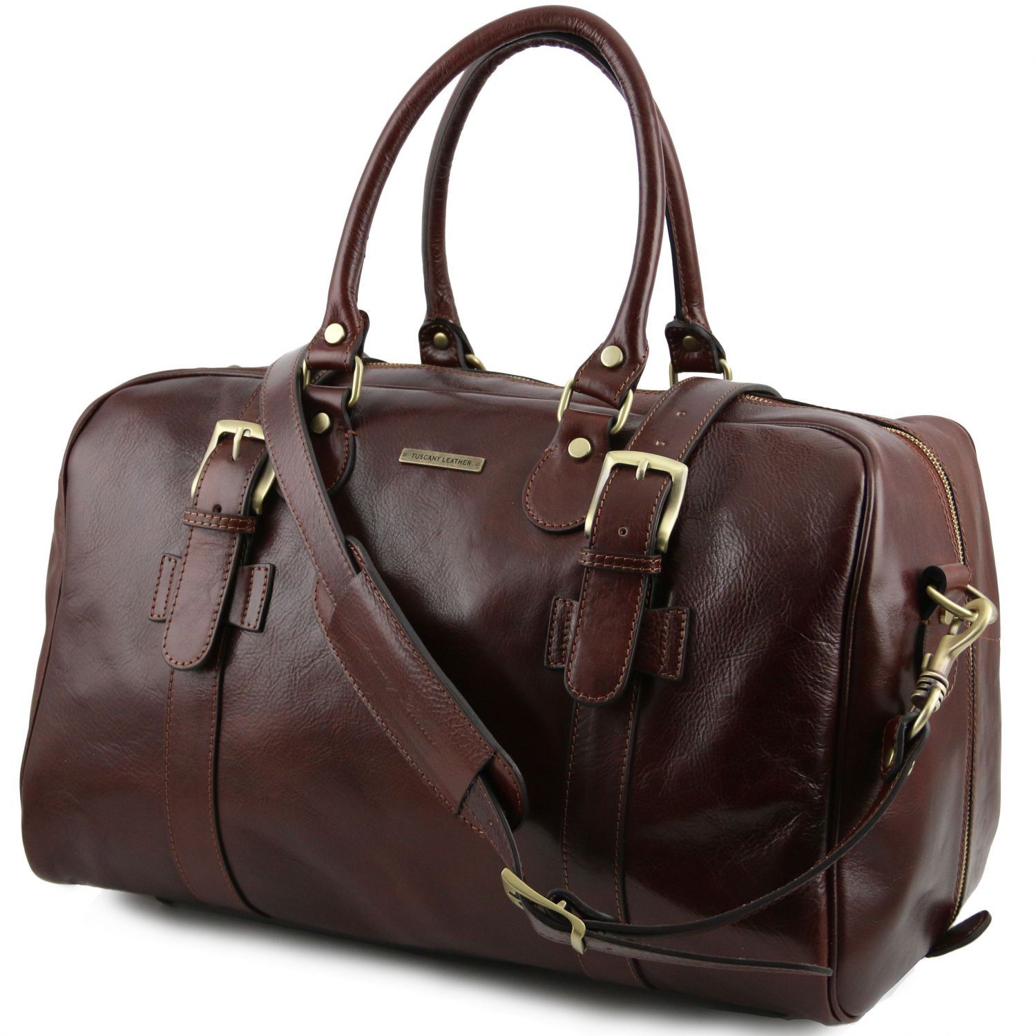 Leather Duffle Bag - Small Size - Albon - Domini Leather