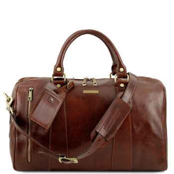 Voyager Travel Leather Duffle Bag - Small Size - Bogy