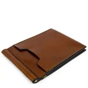 Leather Money Clip Wallet - Tom Jones - 1