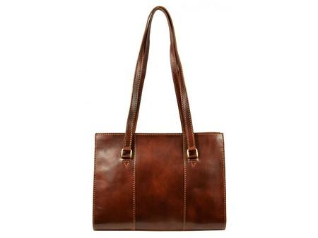 Long Handle Brown Tote Bag For Women
