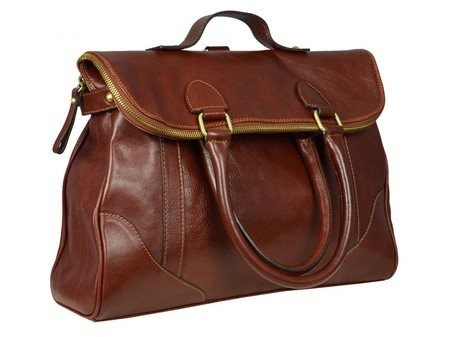 Womens Vintage Leather Tote Bag