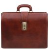 Leather Doctor Briefcase with 3 Compartments - Canova