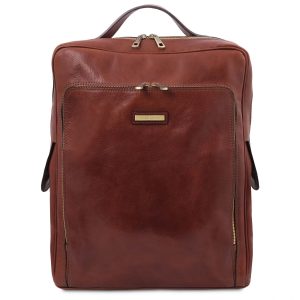 Leather Laptop Backpack - Large Size - Bangkok