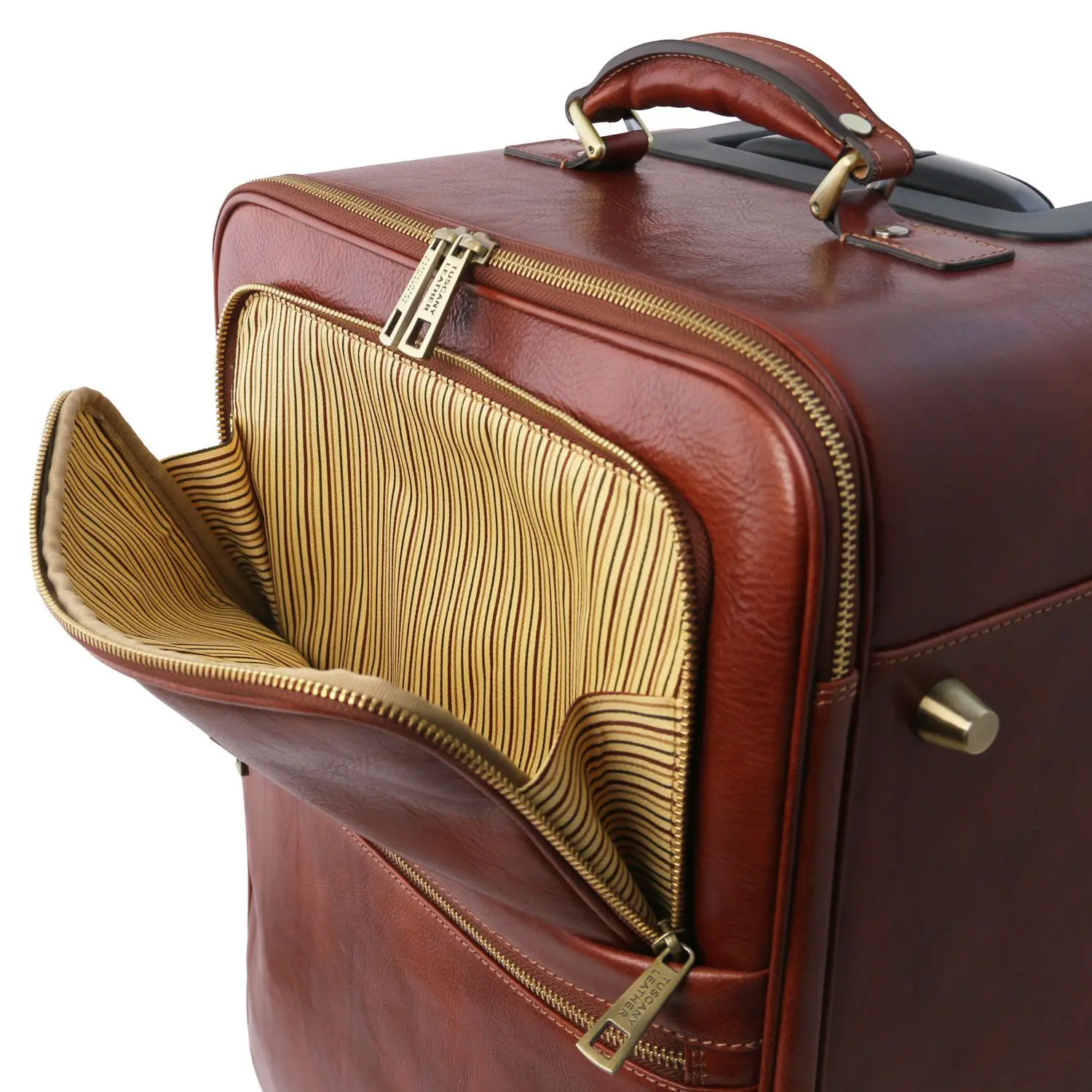 leather travel trolley bags