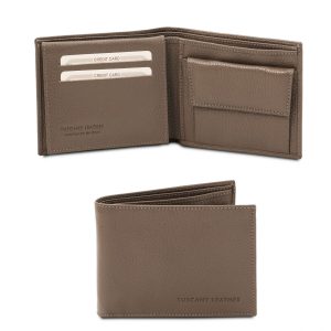 Exclusive Soft 3-Fold Leather Wallet with Coin Pocket for Men – Langon