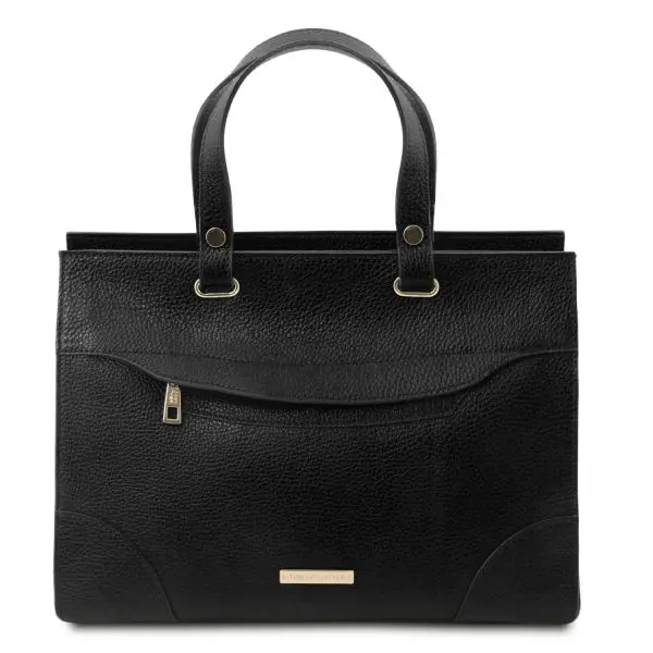 Leather Handbag – Mornas - Black