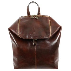 Elegant Unisex Leather Backpack – A Bend in the River