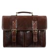 Italian Leather Satchel Briefcase for Men – Time Machine