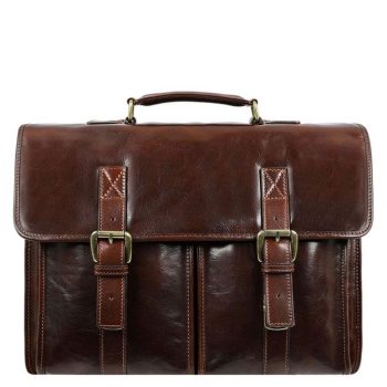 Italian Leather Satchel Briefcase for Men – Time Machine