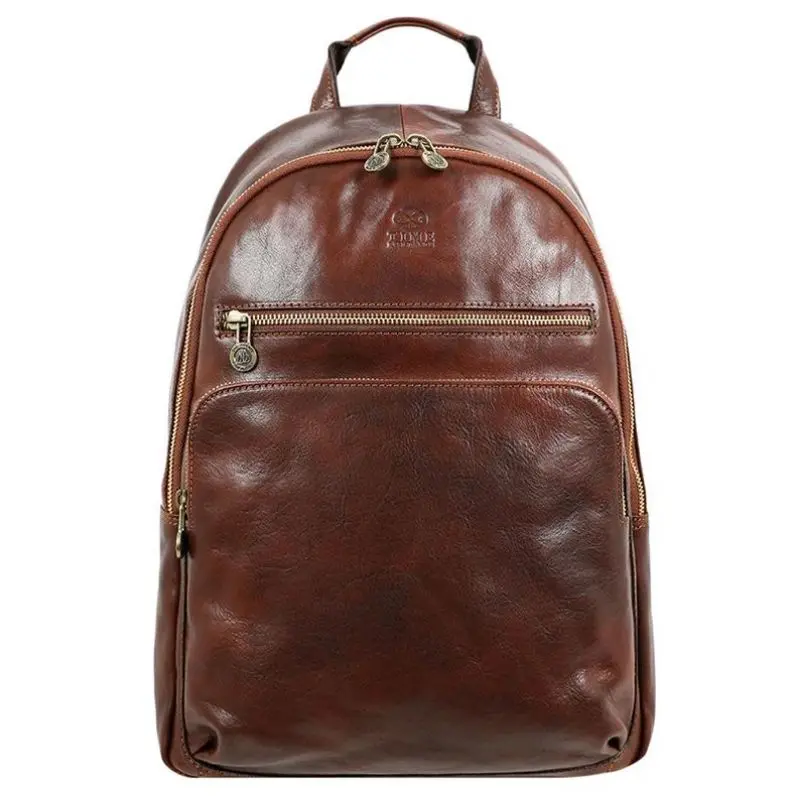 Leather Laptop Backpack – Claudius - Domini Leather