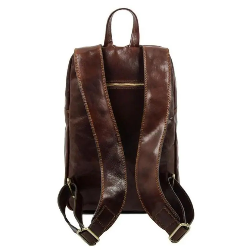 Large Unisex Leather Backpack - The Divine Comedy – Time Resistance