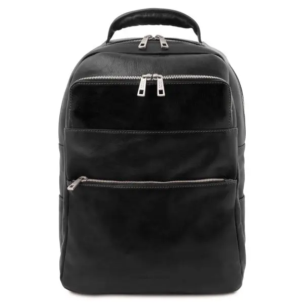 Men's and Women's Large Full Grain Leather 17L Laptop Backpack with 1 Compartment - Melbourne