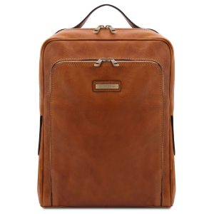 Leather Laptop Backpack - Bangkok - Natural
