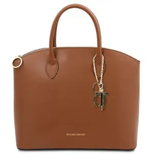 Leather Shopping Tote Handbag - Lasalle