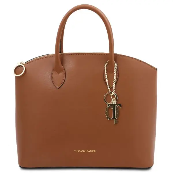 Leather Shopping Tote Handbag - Lasalle