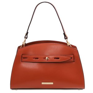 Smooth Leather Handbag - Lisa