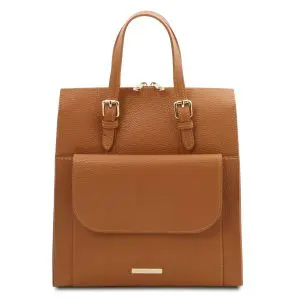【DISCERNMENT】Field square mini leather bag Square Leather Backpack / Shoulder Bag - Sumene - Domini Leather